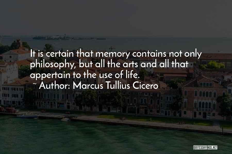 Memory And Art Quotes By Marcus Tullius Cicero