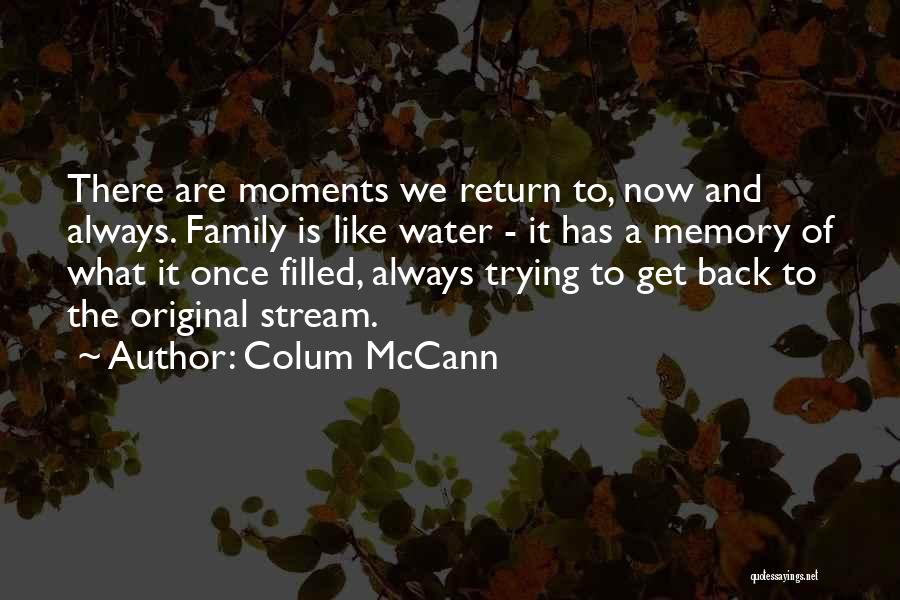 Memory And Family Quotes By Colum McCann