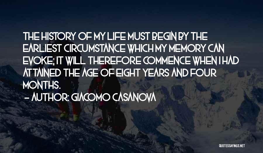 Memory And History Quotes By Giacomo Casanova