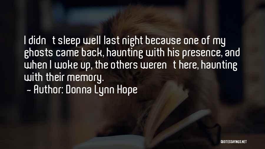 Memory And Hope Quotes By Donna Lynn Hope