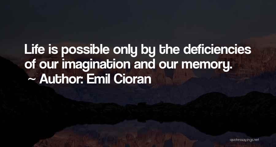 Memory And Imagination Quotes By Emil Cioran