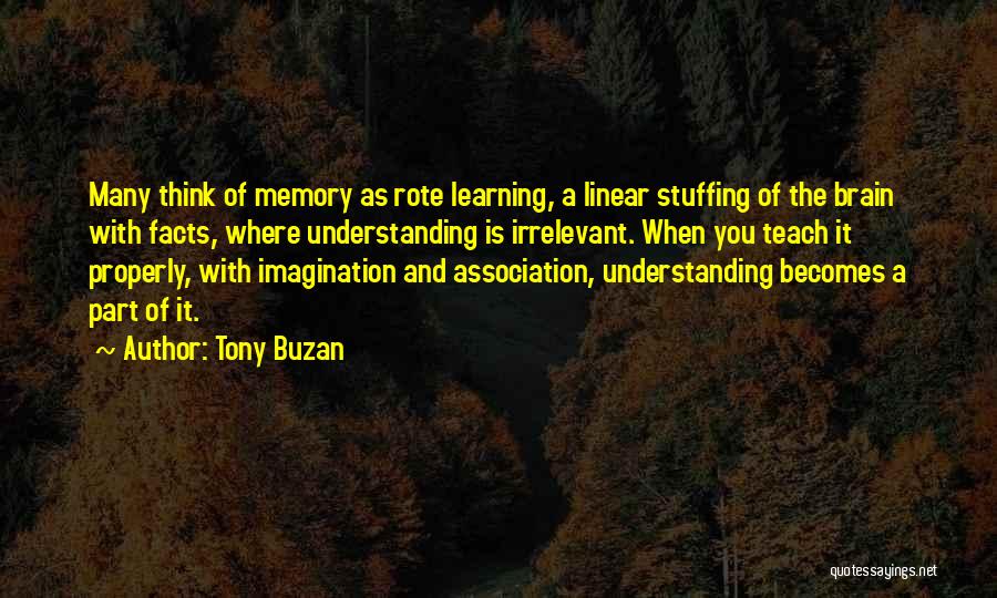 Memory And Imagination Quotes By Tony Buzan