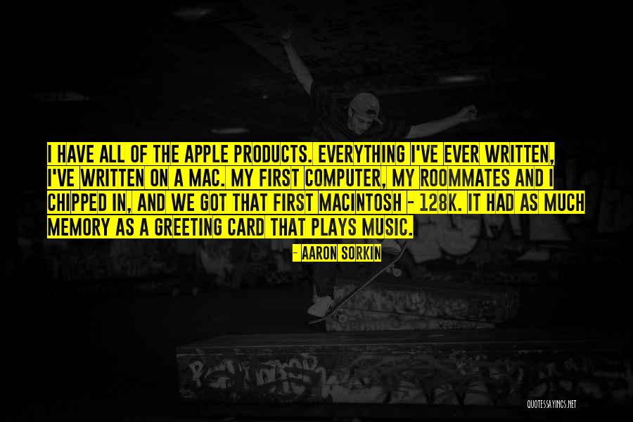 Memory Card Quotes By Aaron Sorkin Memory Card Quotes By Aaron Sorkin
