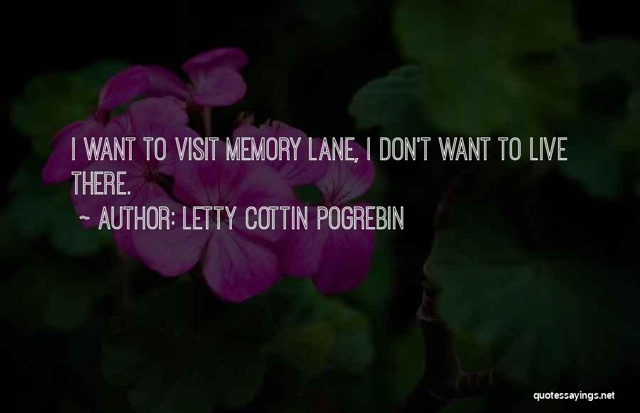 Memory Lane Quotes By Letty Cottin Pogrebin