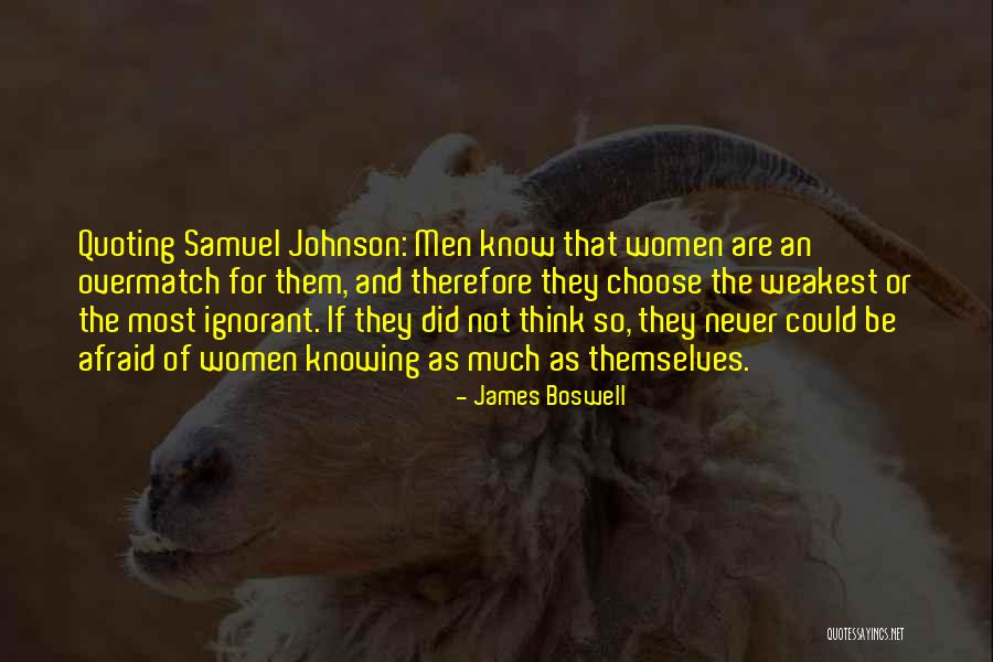 Men And Women Equality Quotes By James Boswell Men And Women Equality Quotes By James Boswell