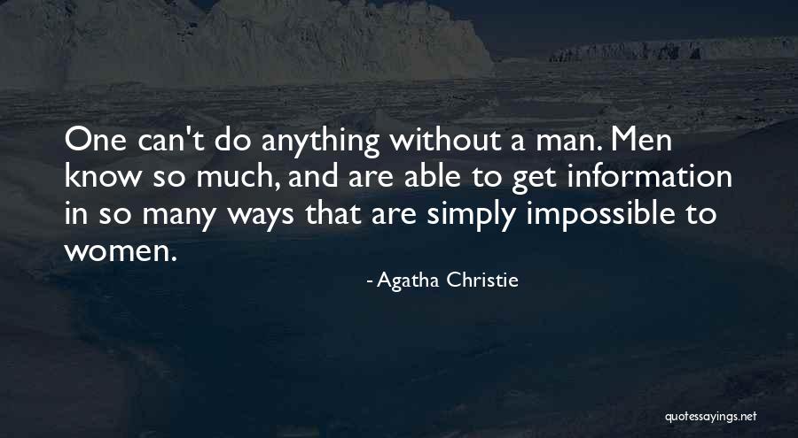 Men Without Women Quotes By Agatha Christie Men Without Women Quotes By Agatha Christie