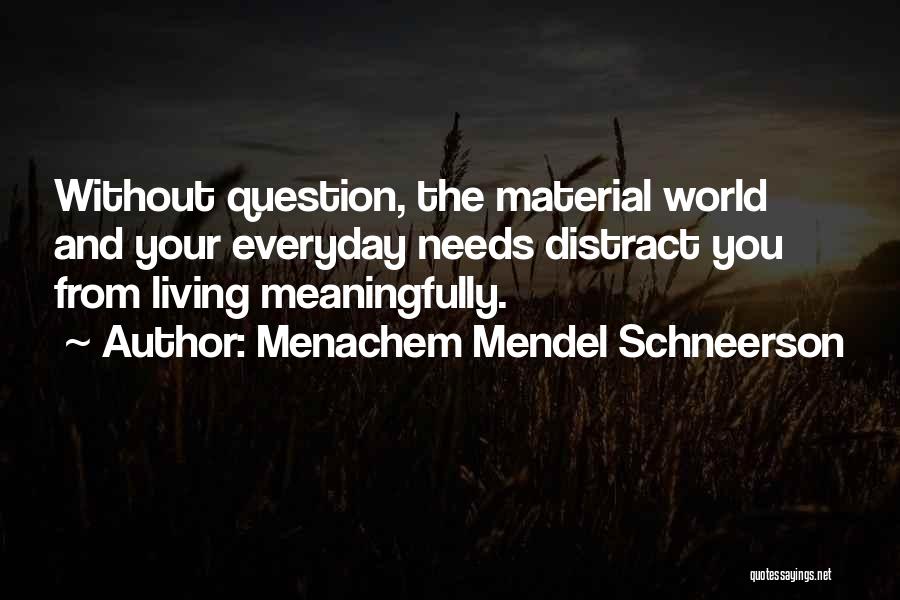 Menachem M. Schneerson Quotes By Menachem Mendel Schneerson