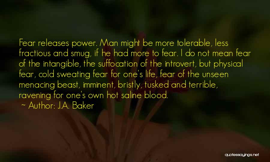 Menacing Quotes By J.A. Baker