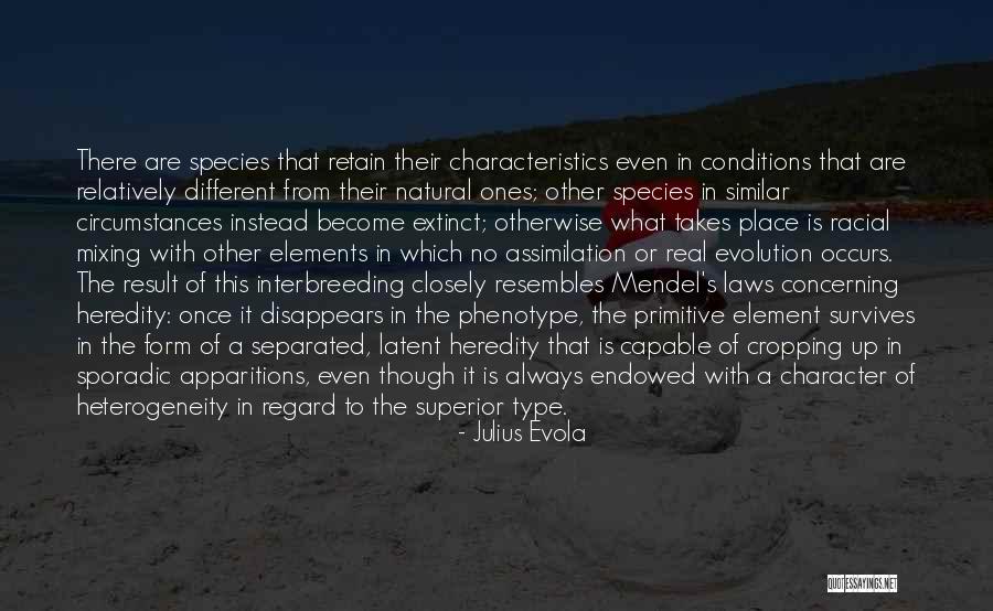 Mendel Quotes By Julius Evola