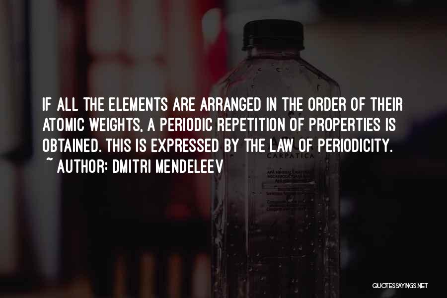 Mendeleev Quotes By Dmitri Mendeleev