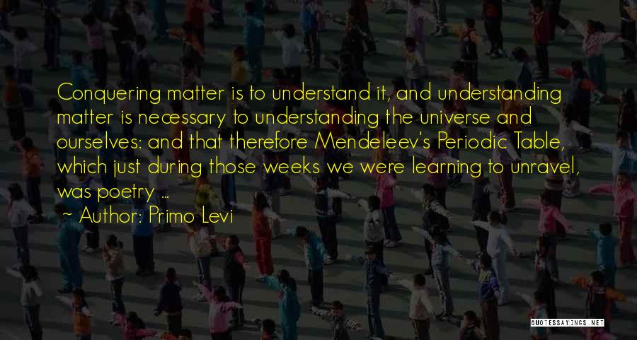 Mendeleev Quotes By Primo Levi