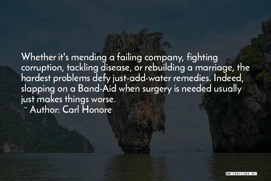 Mending Marriage Quotes By Carl Honore
