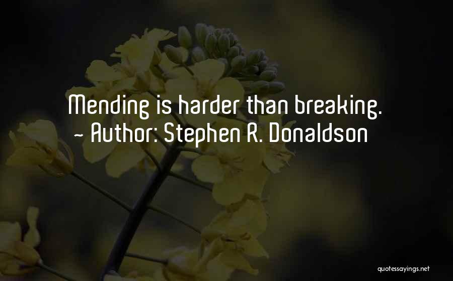 Mending Quotes By Stephen R. Donaldson