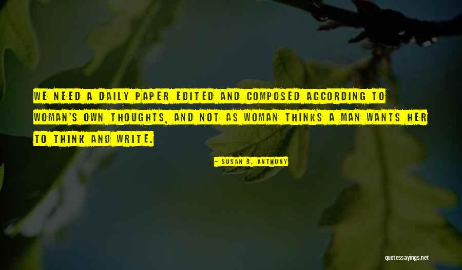 Menggoda Calon Quotes By Susan B. Anthony