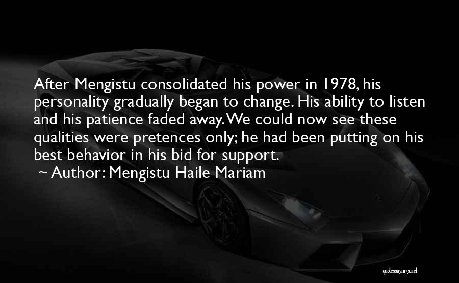 Mengistu Haile Mariam Quotes 930606