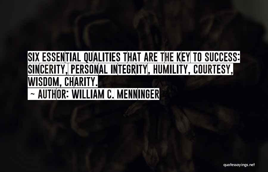 Menninger Quotes By William C. Menninger
