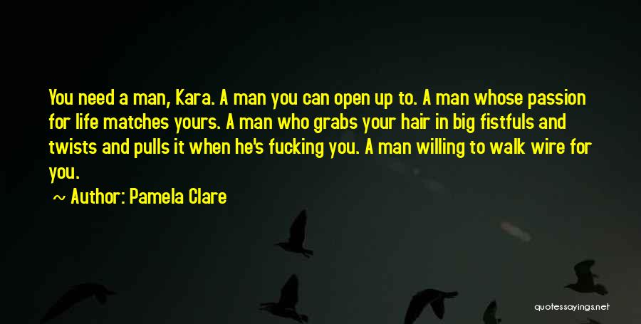Men's Hair Quotes By Pamela Clare
