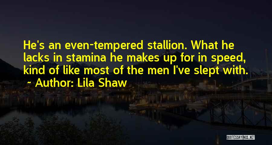 Men's Humor Quotes By Lila Shaw