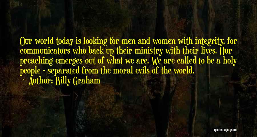 Men's Ministry Quotes By Billy Graham