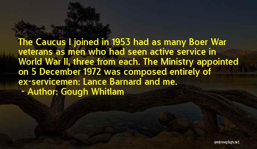 Men's Ministry Quotes By Gough Whitlam