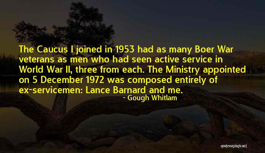 Men's Ministry Quotes By Gough Whitlam