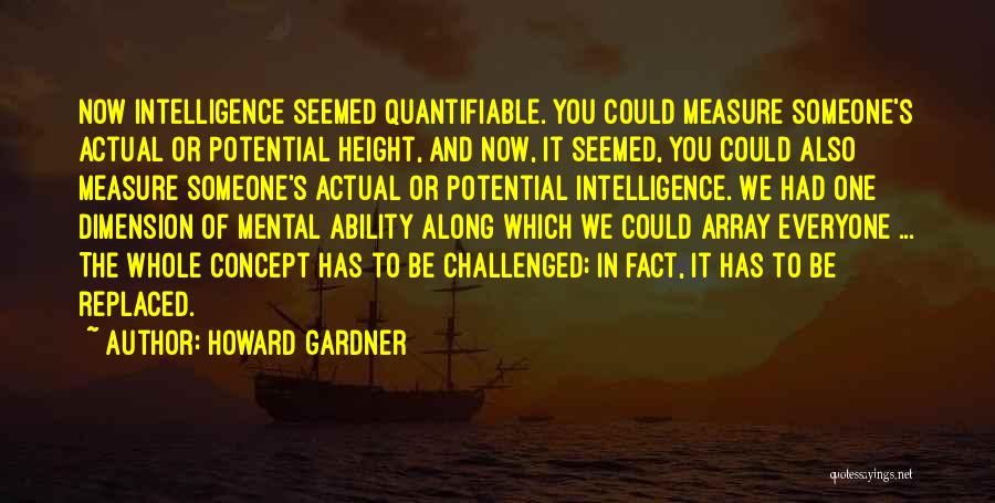 Mental Ability Quotes By Howard Gardner