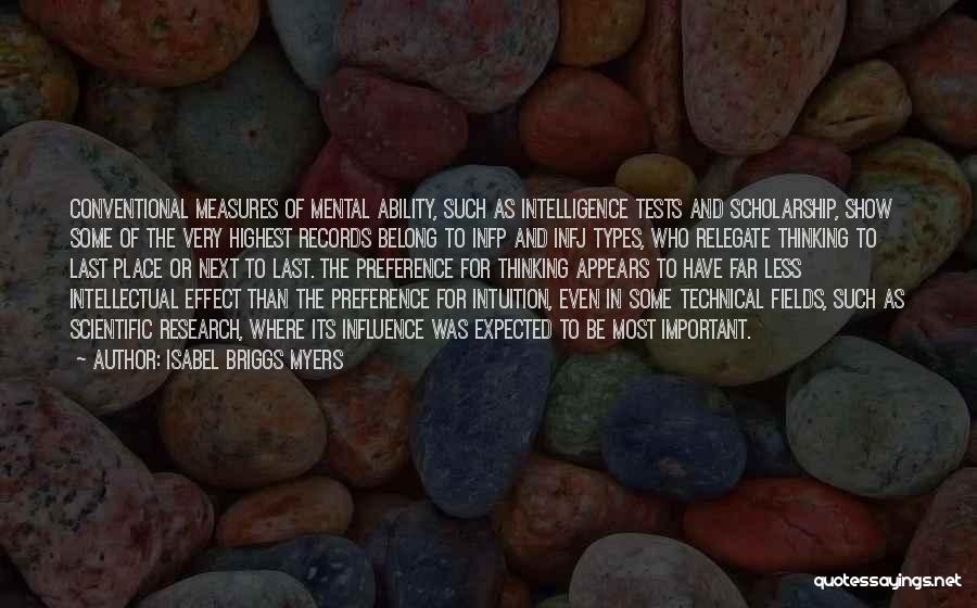 Mental Ability Quotes By Isabel Briggs Myers