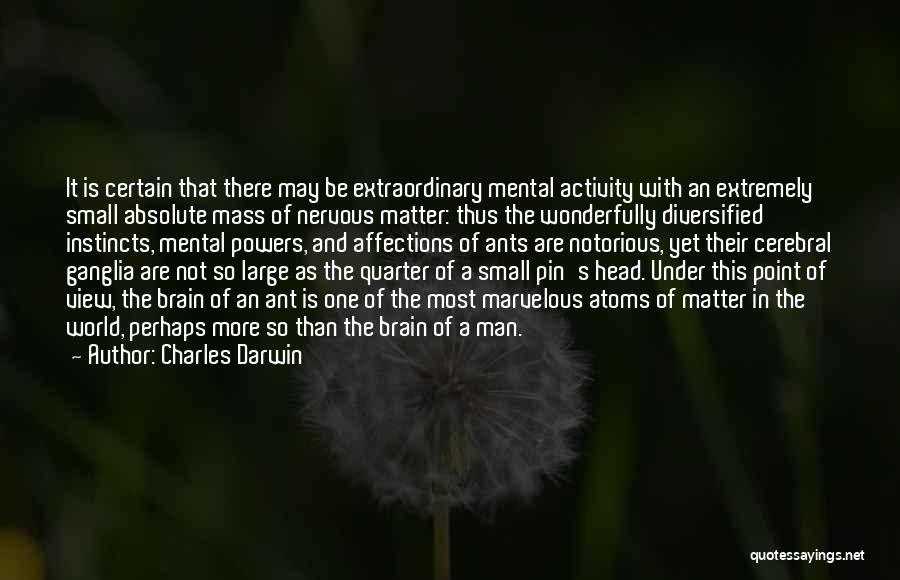 Mental Activity Quotes By Charles Darwin