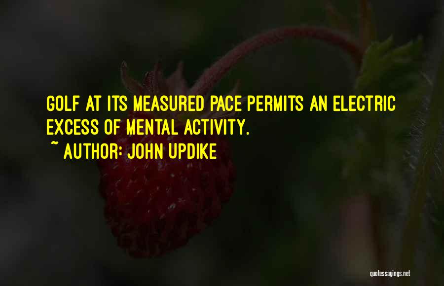 Mental Activity Quotes By John Updike