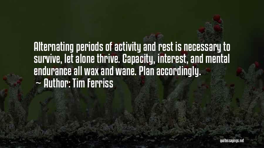 Mental Activity Quotes By Tim Ferriss