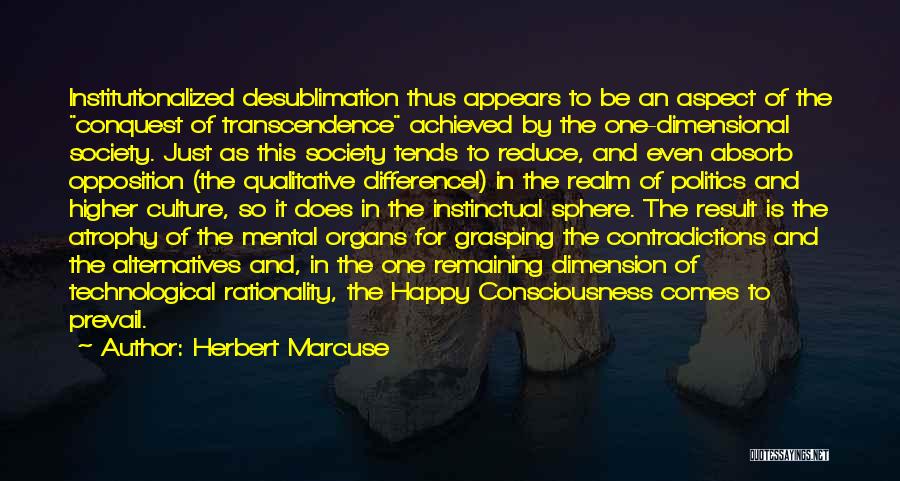 Mental Aspect Quotes By Herbert Marcuse