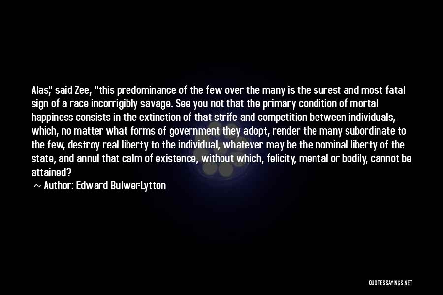 Mental Condition Quotes By Edward Bulwer-Lytton