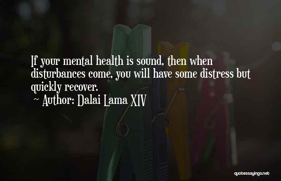 Mental Disturbance Quotes By Dalai Lama XIV