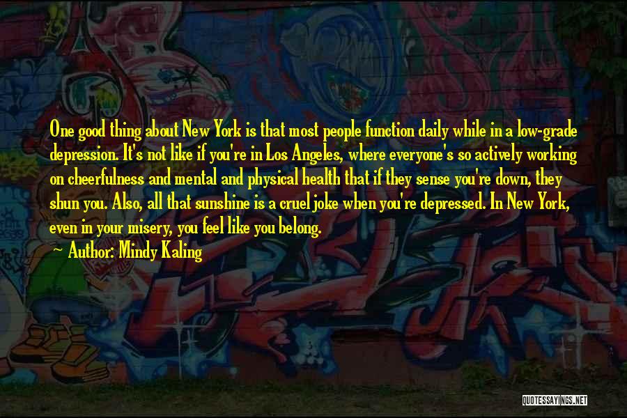 Mental Health And Physical Health Quotes By Mindy Kaling