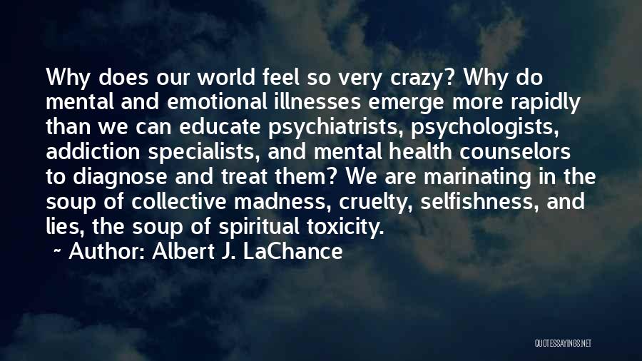 Mental Health Counselors Quotes By Albert J. LaChance