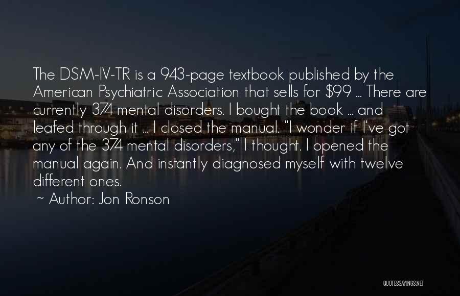 Mental Health Disorders Quotes By Jon Ronson