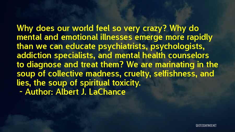 Mental Illnesses Quotes By Albert J. LaChance