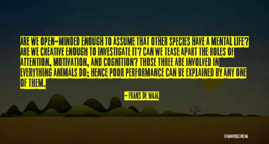 Mental Performance Quotes By Frans De Waal Mental Performance Quotes By Frans De Waal