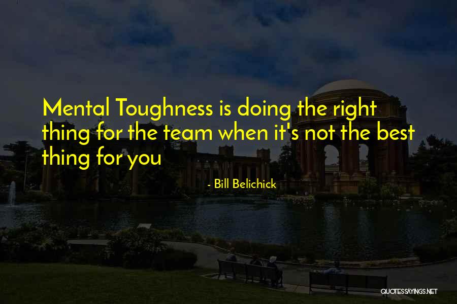 Mental Toughness Quotes By Bill Belichick