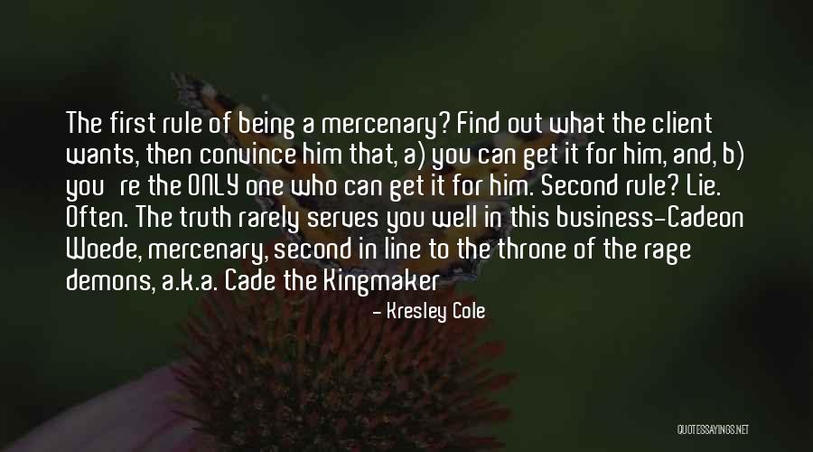 Mercenary Quotes By Kresley Cole