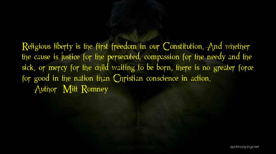 Mercy And Compassion Quotes By Mitt Romney