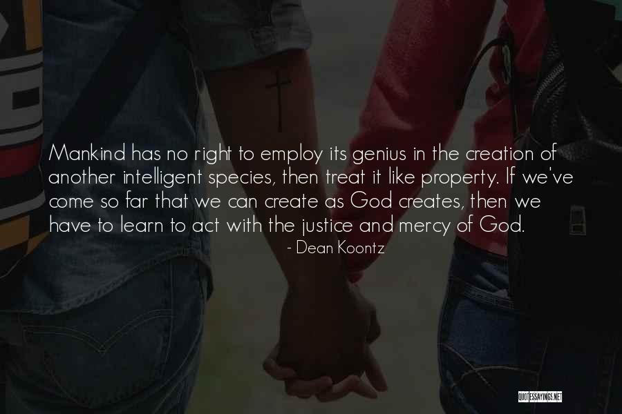 Mercy God Quotes By Dean Koontz