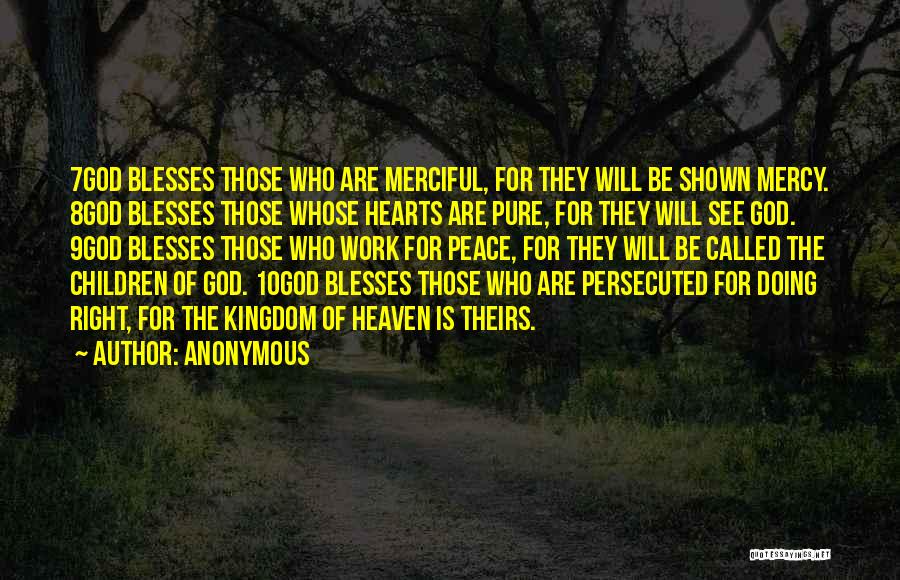 Mercy Of God Quotes By Anonymous