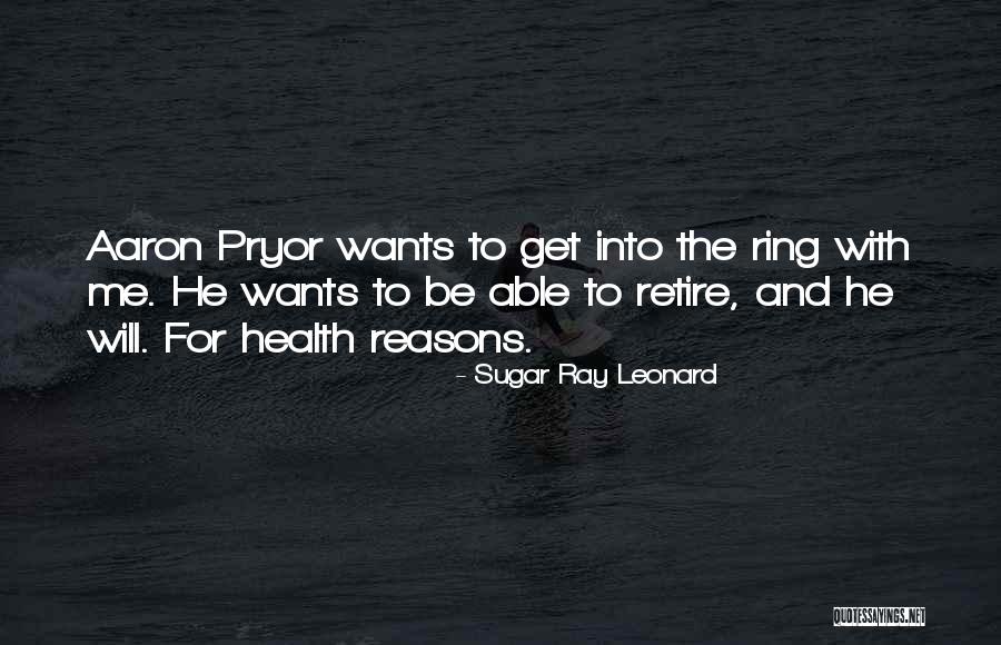 Merits Health Quotes By Sugar Ray Leonard Merits Health Quotes By Sugar Ray Leonard