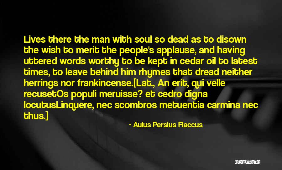 Meruisse Quotes By Aulus Persius Flaccus Meruisse Quotes By Aulus Persius Flaccus