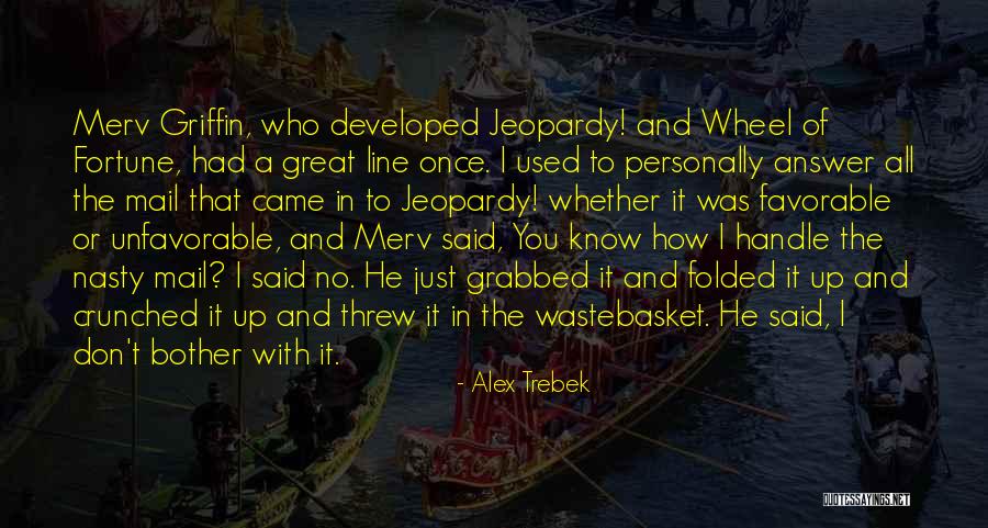 Merv Quotes By Alex Trebek Merv Quotes By Alex Trebek