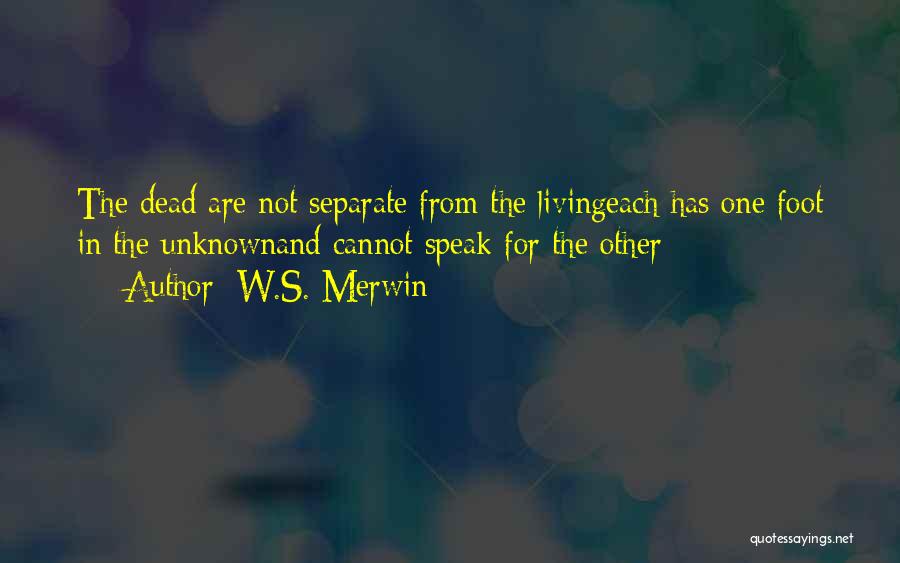 Merwin Quotes By W.S. Merwin