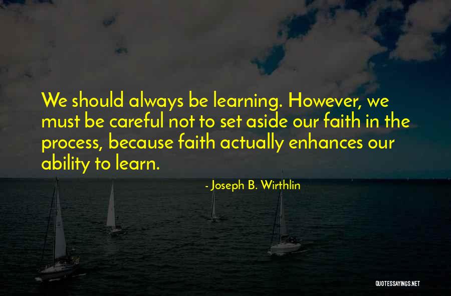 Meshing Ark Quotes By Joseph B. Wirthlin Meshing Ark Quotes By Joseph B. Wirthlin