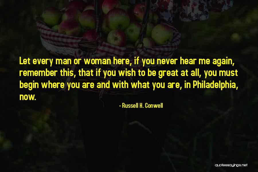 Mesquinerie Def Quotes By Russell H. Conwell Mesquinerie Def Quotes By Russell H. Conwell