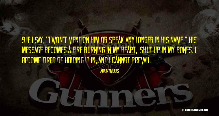 Message Heart Quotes By Anonymous
